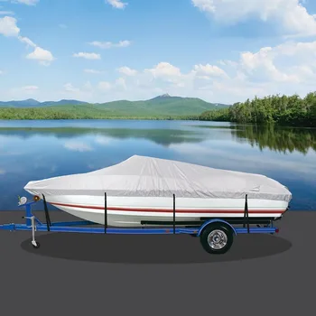 Чехол для лодки, прочный, водостойкий, устойчивый к выцветанию, с сетчатой сумкой для хранения