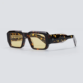 Оригинальное качество Квадратные солнцезащитные очки из ацетата JMM MIGLIAI, мужские очки UV400, уличные очки ручной работы, женские классические модные СОЛНЦЕЗАЩИТНЫЕ ОЧКИ