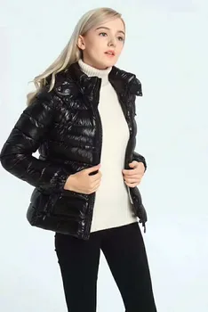 Зимняя женская пуховая куртка с капюшоном, тонкая, наполненная белым гусиным пухом, сумка для сбора пыли, содержащая NFC
