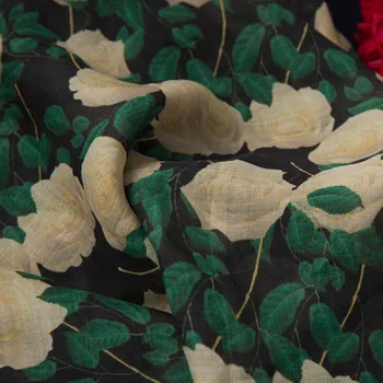 Ретро-Идиллическая Свежая Набивная Ткань Ramie, Платье из Конопляной ткани для одежды Diy