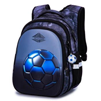 3D Футбольная детская легкая водонепроницаемая школьная сумка, детский школьный рюкзак для мальчика, Ортопедический рюкзак для книг, Mochila Infantil